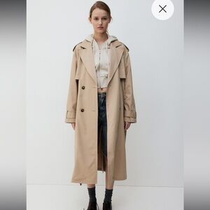 NWT trench coat cream beige women’s extra large